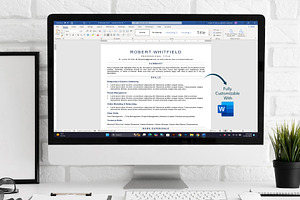 ATS Resume Template, Microsoft Word