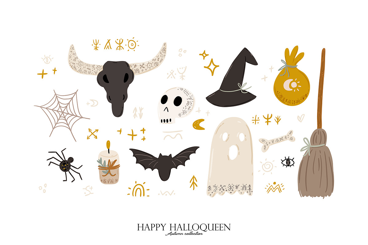 Autumn botany & Halloween mystery, a Seasonal Illustration by Ruslana Lubenets (Photo 6 of 21)