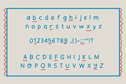 BLUE ZEBRA - cutout cute & fun font, a Blackletter Font by Ashiya Pixel (Thumbnail 4 of 8)