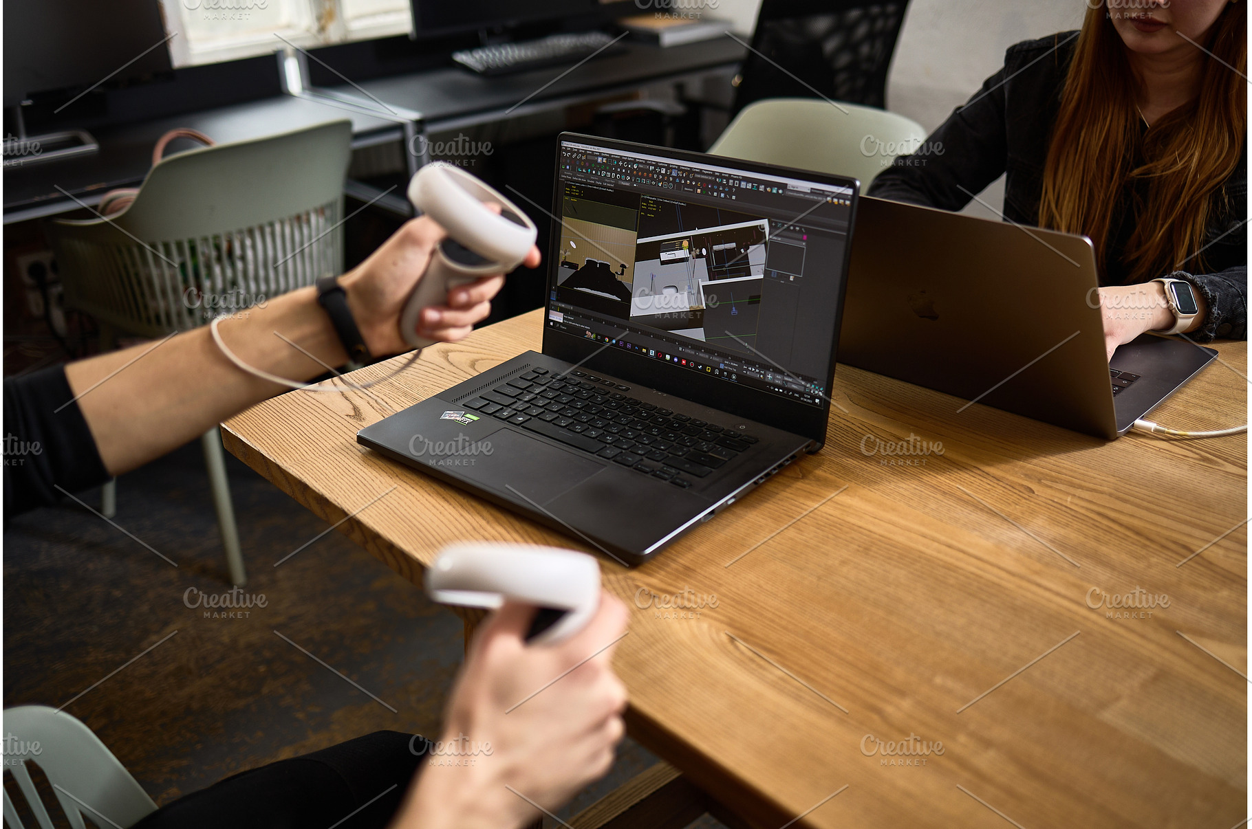 Virtual reality gaming setup with, a Technology Photo by wip3out