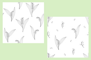 Iilies Of The Valley Flowers Vector