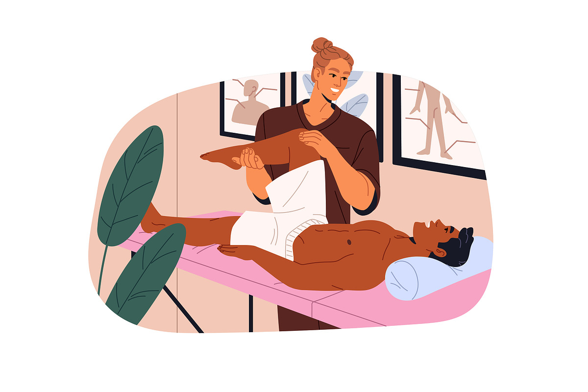 Masseurs do massage, SPA center set, a Healthcare Illustration by PaperTrident (Photo 6 of 7)