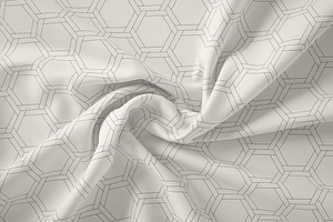 Hexagons & Petals. Seamless Patterns