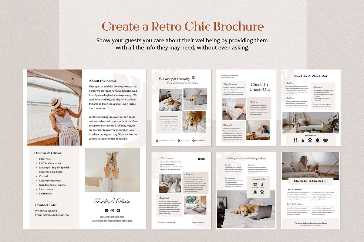 Airbnb Welcome Book Template Canva, a Marketing Template by Emmart Studio (Photo 3 of 7)