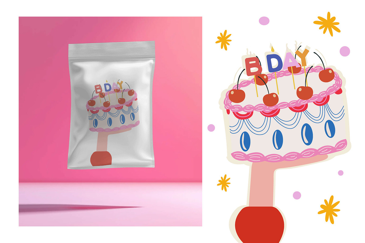 It's your Birthday bundle, a Food Illustration by Luamor (Photo 7 of 13)