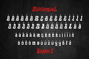 Slithevran - Display Blackletter, a Blackletter Font by Dhabee (Thumbnail 5 of 17)