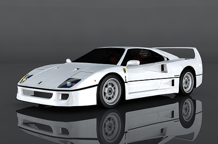 Ferrari F40, a Cars & Vehicle 3D Model by valtriiu