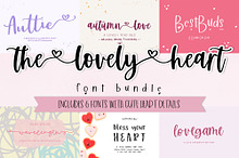 The Heart Font Bundle