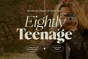 Eightly Teenage - Family Serif, a Serif Font by Marvadesign (Thumbnail 1 of 16)