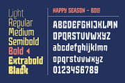 Happy Season Font Family, a Sans Serif Font by Asenbayu (Thumbnail 8 of 14)