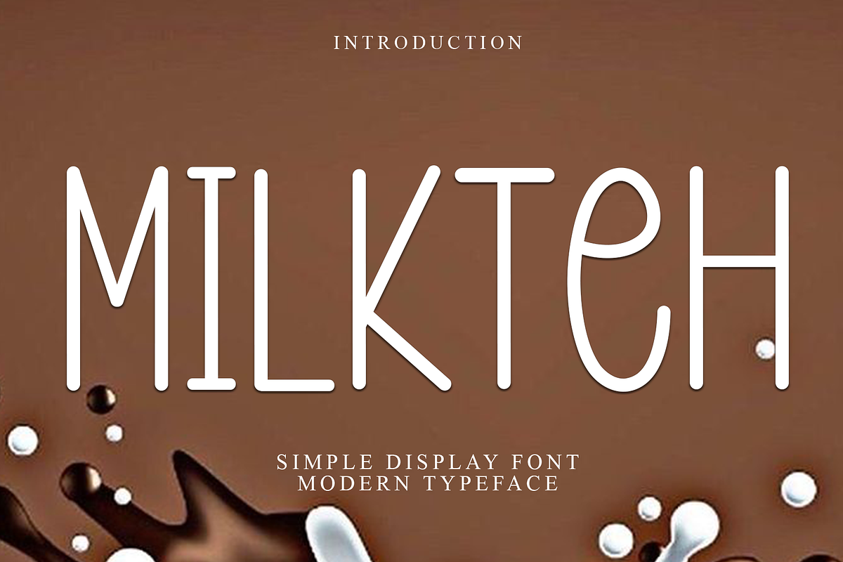Milkteh, a Sans Serif Font by InermediaSTUDIO (Photo 1 of 7)