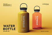 64 OZ Water Bottle Mockup Set, a Packaging Mockup by Mirachma Project (Thumbnail 1 of 9)