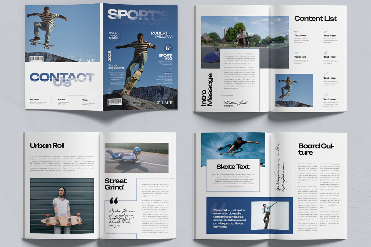 Sports Magazine Template, a Print Template by MightyDesign (Photo 2 of 6)