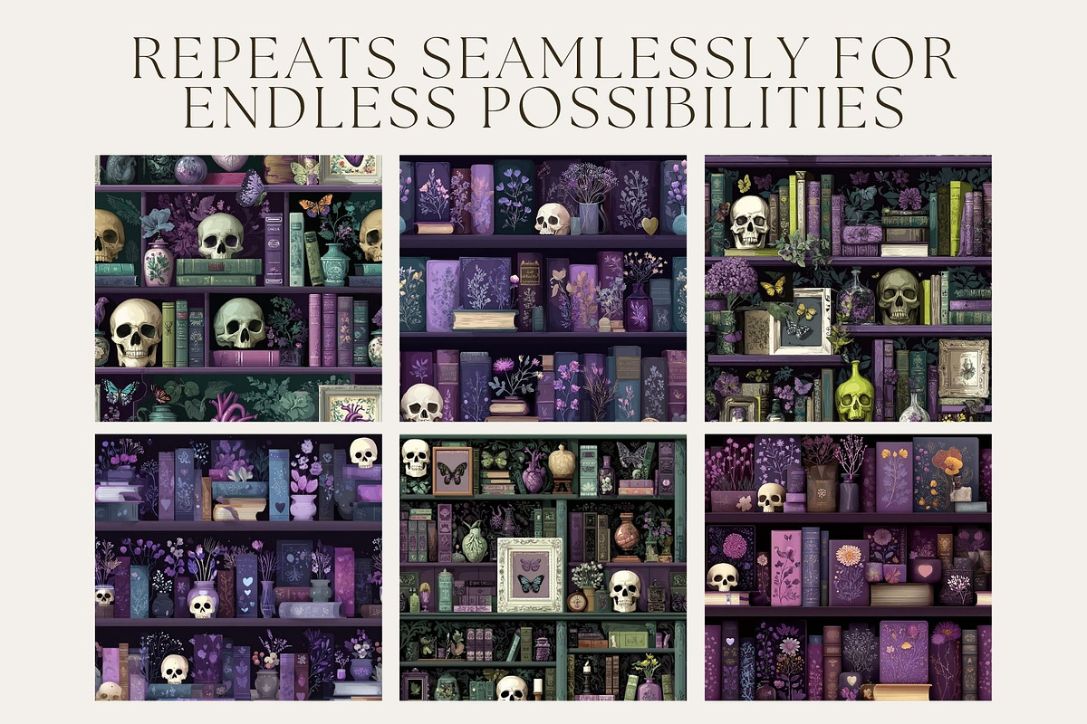 12 Velvet Archive Seamless Patterns, a Pattern Graphic by Inknfolly (Photo 2 of 7)