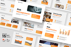 Risk Management PowerPoint Template, a Presentation Template by QR Design Studio