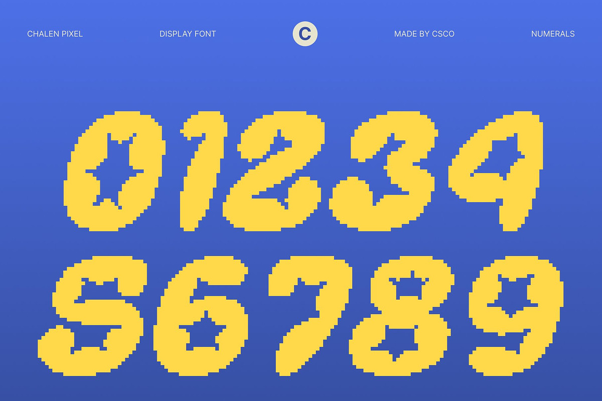 Chalen Pixel, a Sans Serif Font by Craft Supply Co. (Photo 3 of 8)
