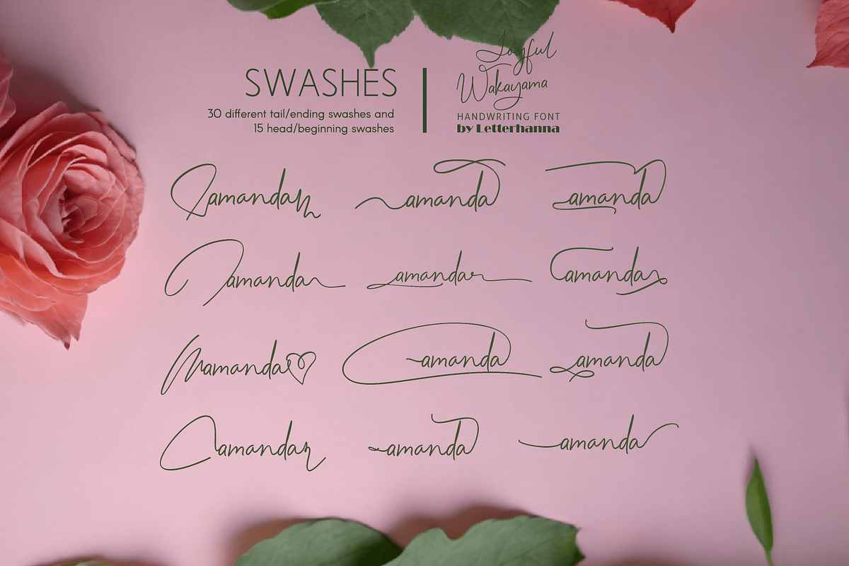 Joyful Wakayama Font, a Handwritten Font by Letterhanna Studio (Photo 17 of 19)
