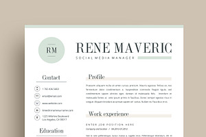 Resume Template 4 Page Mint