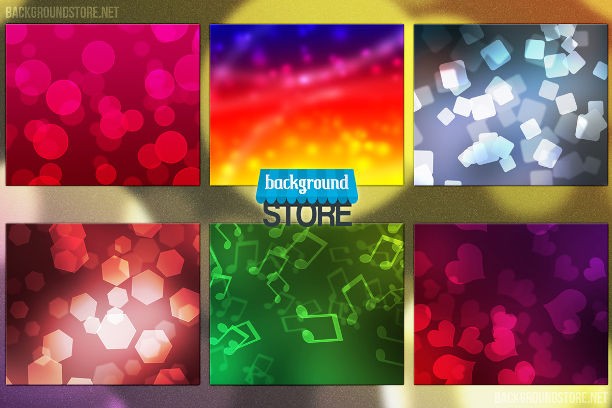 Beautiful Bokeh Backgrounds Bundle 2 preview 5