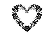 Floral Heart Frame Silhouette Pack, an Illustration by Artivon (Thumbnail 38 of 49)