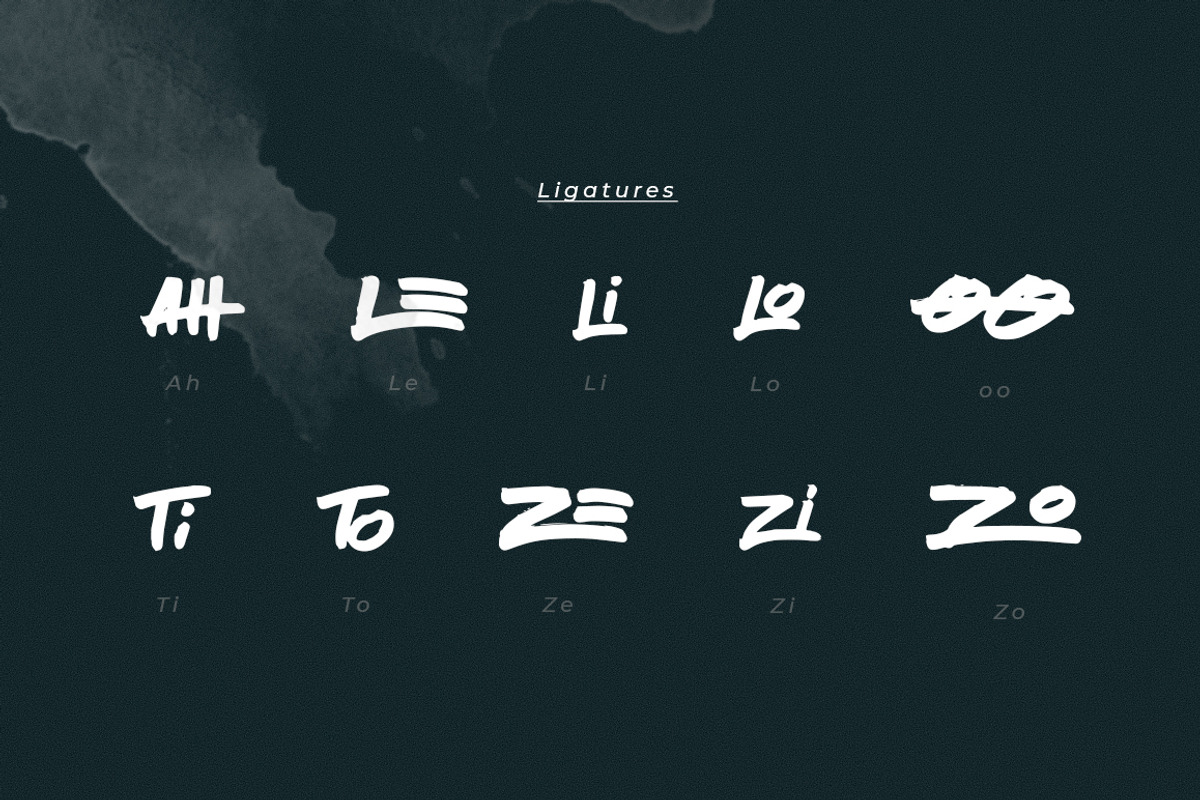 Zenoo | Brush Font preview 4