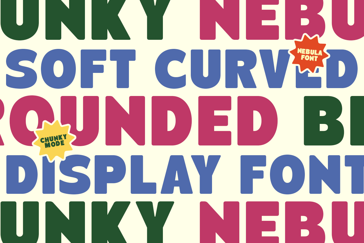 Negula – Playful Rounded Display, a Sans Serif Font by roomspace creative lab (Photo 3 of 13)
