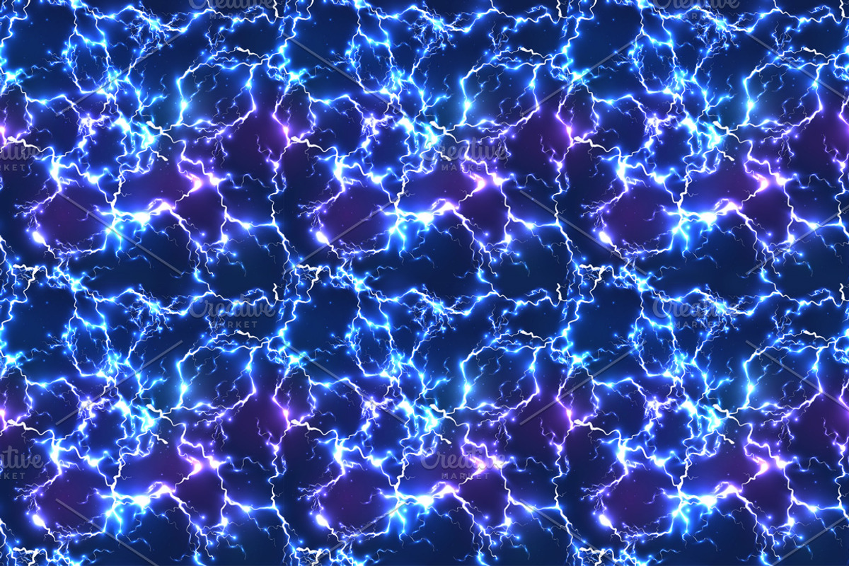6 lightnings backgrounds (eps+jpg) preview 3