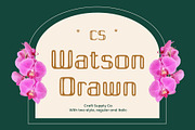 CS Watson Drawn, a Sans Serif Font by Craft Supply Co. (Thumbnail 1 of 8)