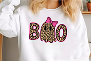 Leopard Ghost Boo Coquette Bow PNG, an Illustration by Craft Nest (Thumbnail 6 of 6)