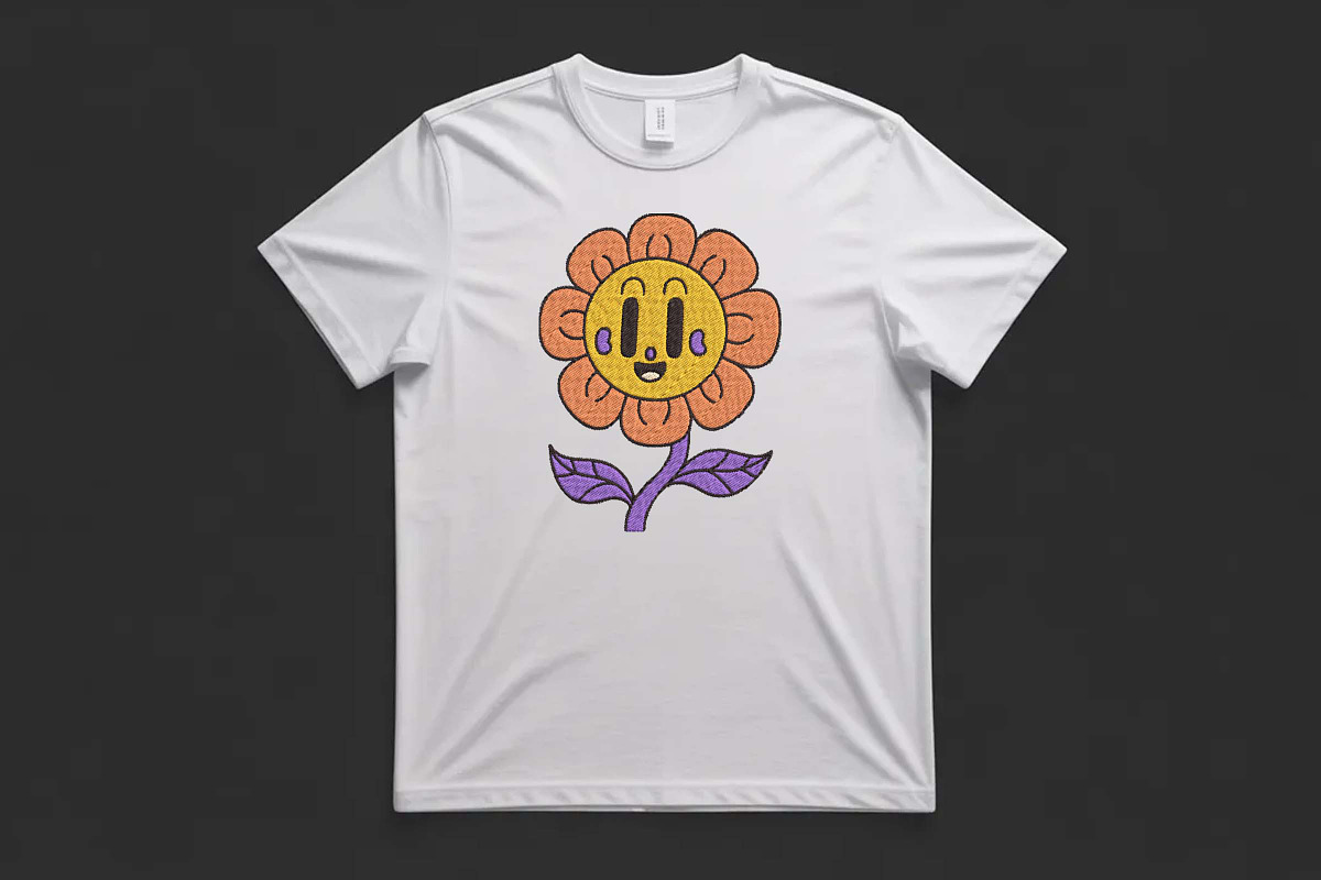 Cute Daisy Flower Machine Design, an Illustration by Purpose Ekbal (Photo 3 of 3)