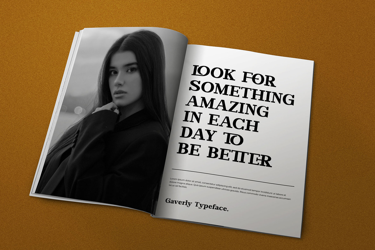 Gaverly Elegant Slab Serif Font, a Serif Font by RantautypeStudio (Photo 4 of 20)