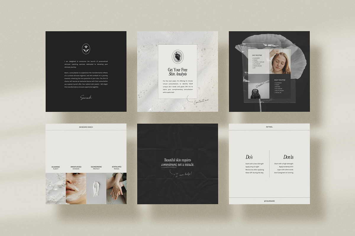 Skincare Coach Templates - Canva, a Social Media Template by Willoe Studio (Photo 7 of 11)