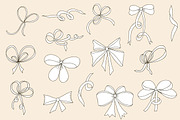 Big Hand-Drawn Bows Set., a Decorative Illustration by Svetlana Avv (Thumbnail 5 of 8)