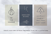 Sacred Geometric Tarot Minimal Icons, an Outline Icon by CreativeWilderness (Thumbnail 7 of 12)
