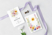 Wildflowers Wedding Template Bundle, a Stationery Template by MarryMeMoments (Thumbnail 2 of 8)