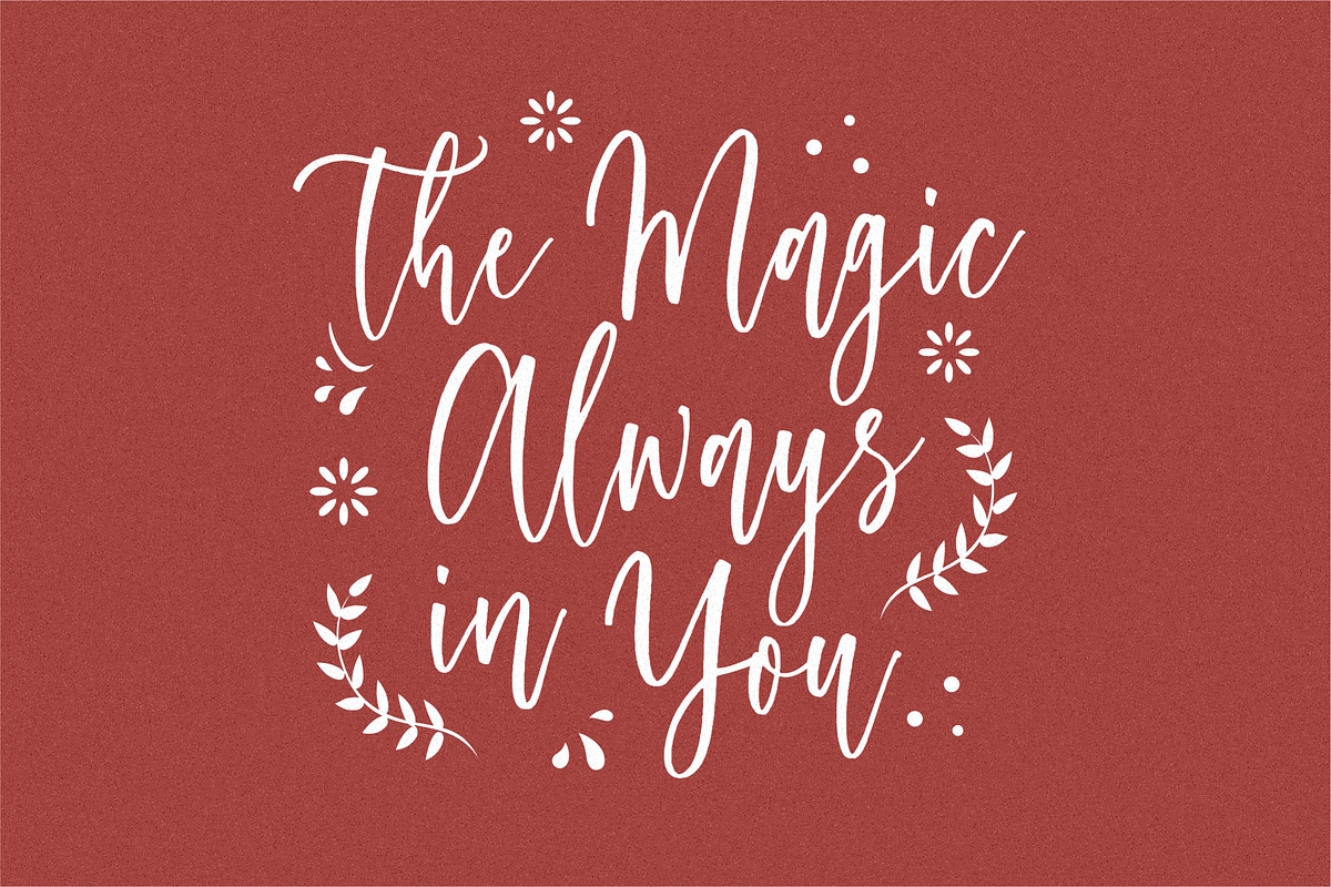 Raspberry Smash - Calligraphy Font, a Script Font by Letterative Studio (Photo 3 of 6)