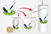 Golf Club Clipart, a Graphic by Artnoy (Thumbnail 4 of 5)