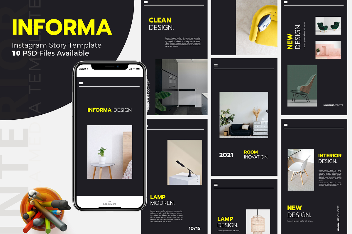 Interior - Instagram Story Template, a Social Media Template by UnicodeID