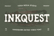 Inkquest - Rough Vintage Slab Serif, a Slab Serif Font by Typia Nesia (Thumbnail 1 of 12)