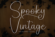Spooky Vintage | Script Font, a Handwritten Font by Scratchones (Thumbnail 1 of 9)