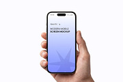 Smartphone in Hand Mockup Bundle, an Android Mockup by graphypix (Thumbnail 7 of 14)