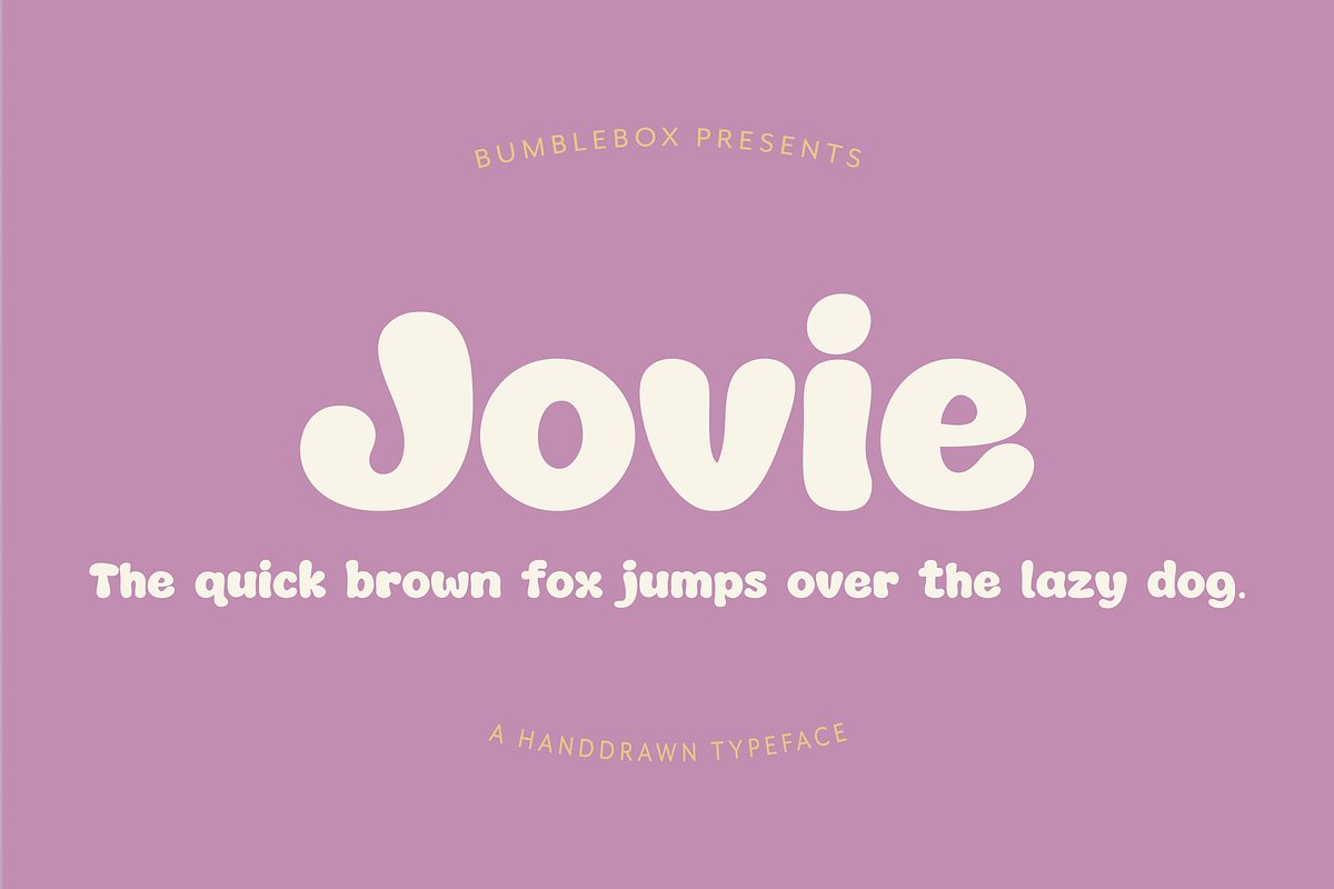 Jovie – Handwritten Display Font, a Handwritten Font by The Bumble Box (Photo 1 of 4)
