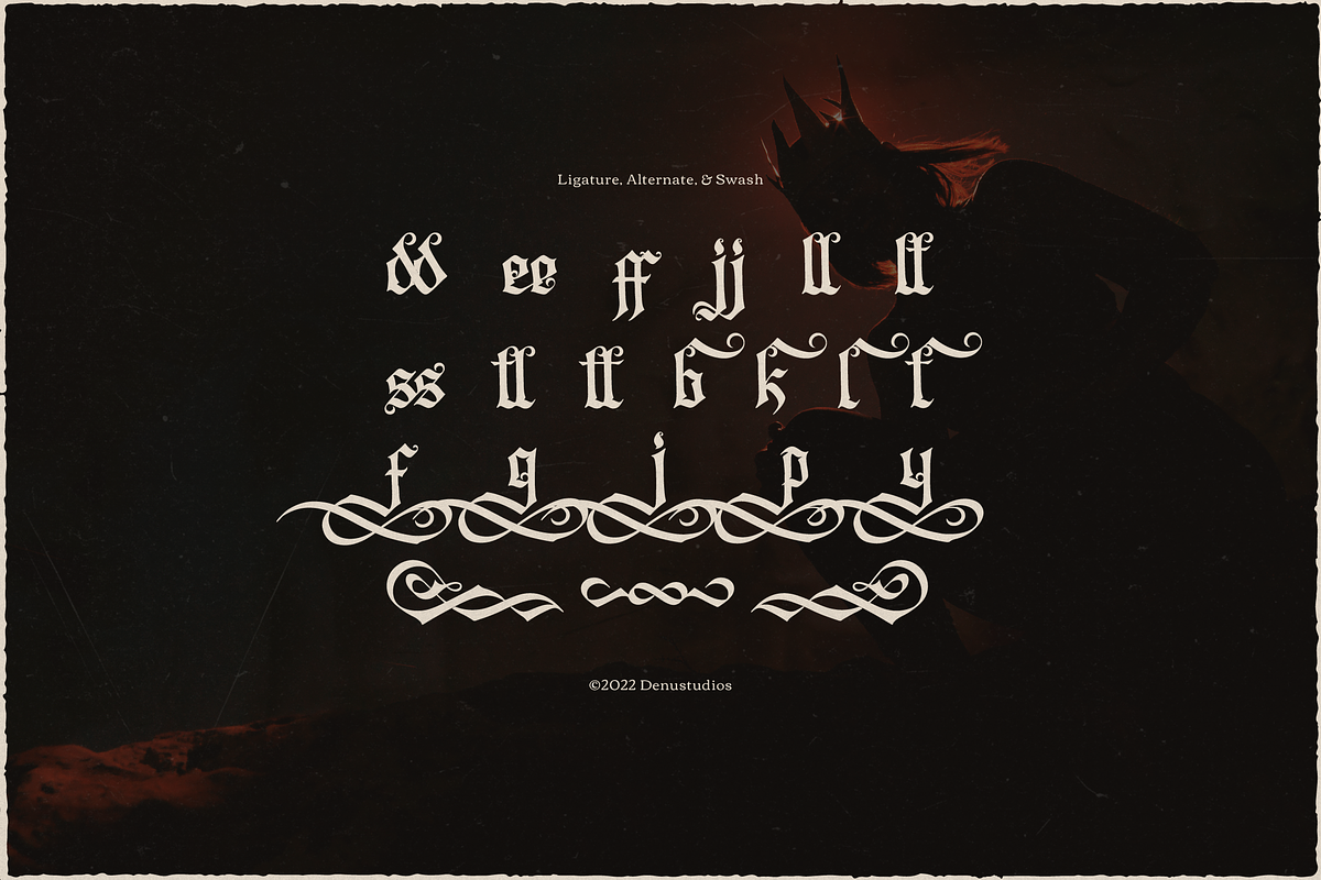 Rexstorm | Blackletter Typeface, a Blackletter Font by Denustudios (Photo 12 of 12)