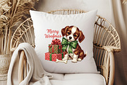 Vintage Christmas PNG, Dog, an Illustration by Libby Wishes (Thumbnail 4 of 6)