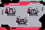 Bregas - Modern Stencil Font, a Sans Serif Font by Drizy (Thumbnail 5 of 10)