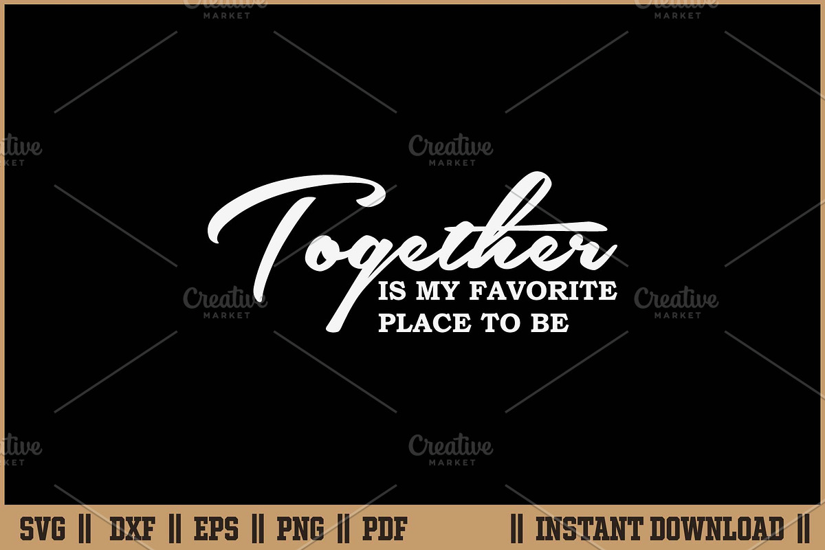 Together Is My Favorite Place To Be, a Seasonal Illustration by Handy Arts Studio (Photo 1 of 3)