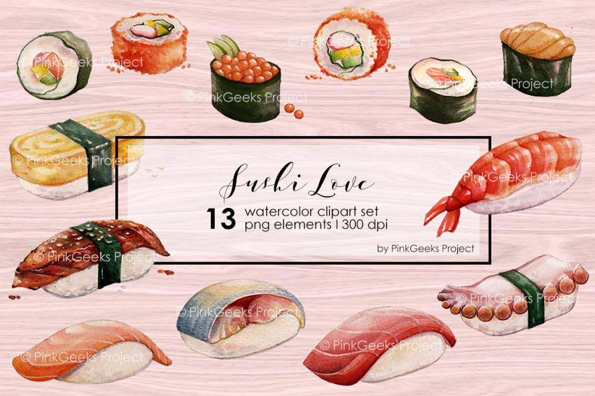 SUSHI LOVE, a Graphic by AJDA ART (Photo 1 of 3)