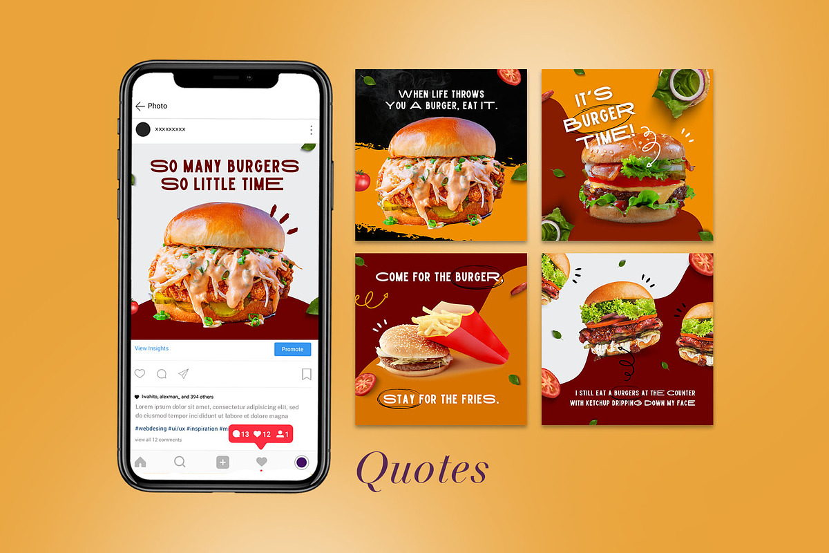 Burger / Food Instagram | CANVA, a Social Media Template by Azruca (Photo 16 of 17)