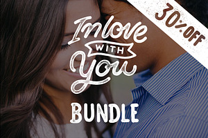 Lettering Love Quotes Bundle 30% OFF