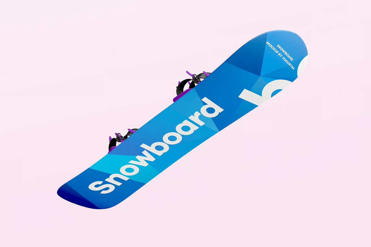 Snowboard Mock-up, a Product Mockup by zippypixelstudio (Photo 8 of 8)